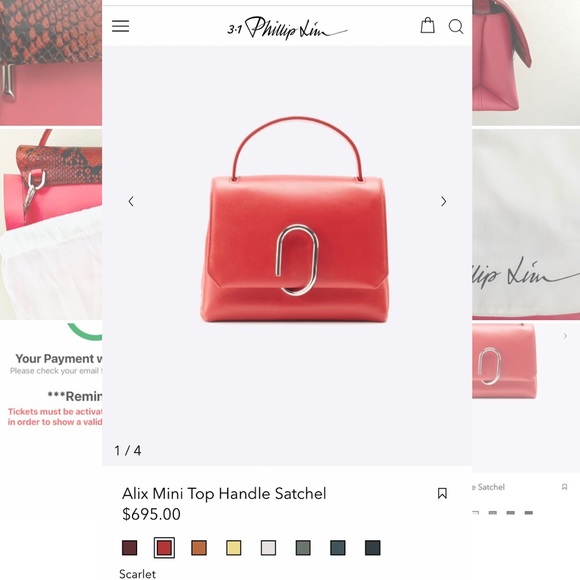 NWT: 3.1 PHILIP LIM | Alix Mini Top Handle Satchel - Picture 9 of 9